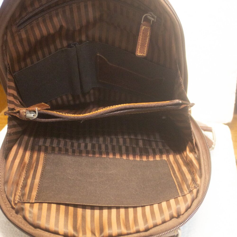 Jack Georges Leather Backpack Preowned - image 6